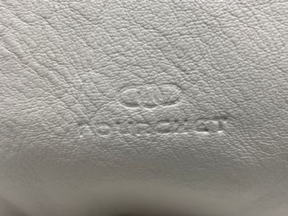 Deux sacs à main en cuir . 
Pourchet, 20...
