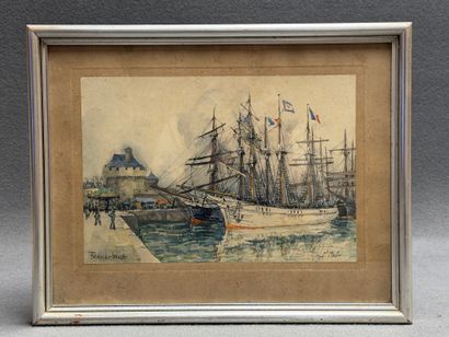 FRANK-WILL (1900-1951). 
Voiliers au port...