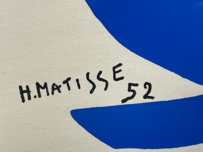 D'après Henri MATISSE (1869-1954).
Nu bleu...