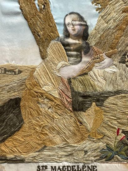 MARIE MADELEINE: Lot comprenant :
- Peinture...