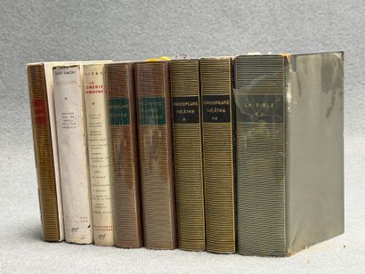 Editions de la Pléiade - Huit volumes dont...