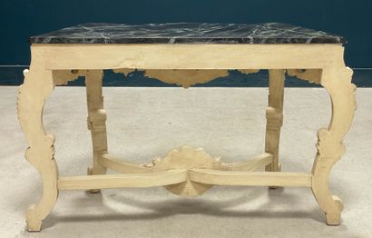 Console en bois sculpté, plateau en bois...