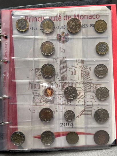 Classeur de monnaie de collection: Monaco,...