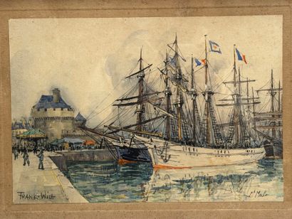 FRANK-WILL (1900-1951). 
Voiliers au port...