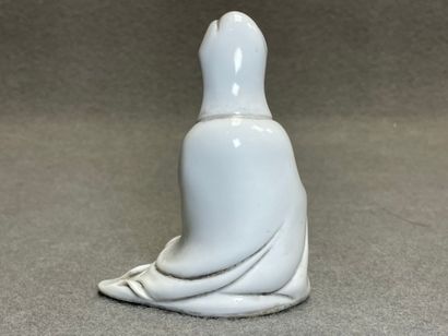 Guanyin. 
Sculpture en blanc de Chine. 
H....