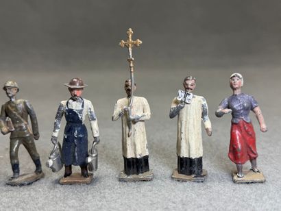 Lot de soldats figurines religieux de pl...