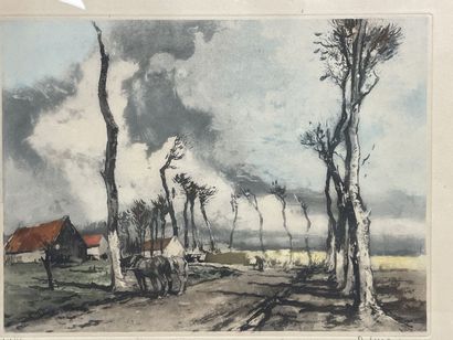 Ferdinand Jean LUIGINI (1870-1943) d'après
Paysage...