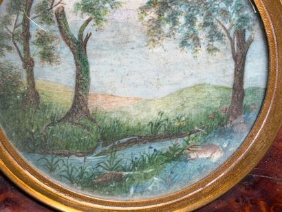 Ecole Française XIX°
Paysage de campagne...