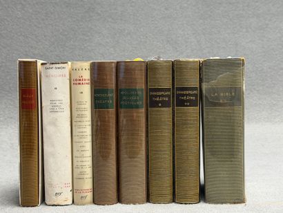 Editions de la Pléiade - Huit volumes dont...