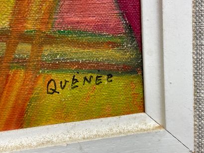 QUENEE ( XX°)
Nature morte. 
huile sur toile,...