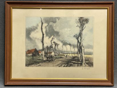 Ferdinand Jean LUIGINI (1870-1943) d'après
Paysage...