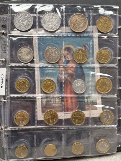Classeur de monnaie de collection: Monaco,...