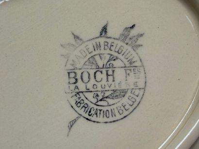 BOCH La Louvière. 
Partie de service de table...