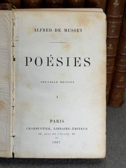 Alfred DE MUSSET - Dix volumes
Charpentier...
