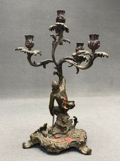 Candélabre en bronze de style Rocaille
Fin...