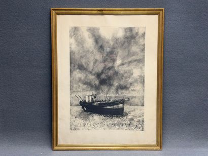 Michel CIRY (1919-2018)
Bateau echoué
Gravure...