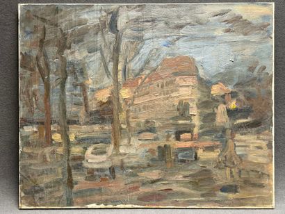 Pierre GOGOIS ( 1935)
Parc.
huile sur toile...
