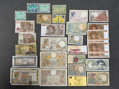 30 billets de banque France XX°