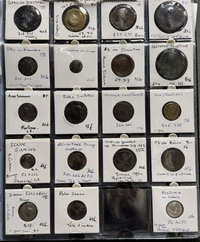 Collection de 58 monnaies antiques principalement...
