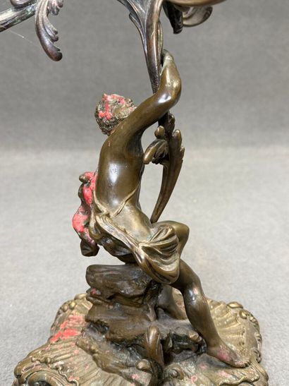 Candélabre en bronze de style Rocaille
Fin...