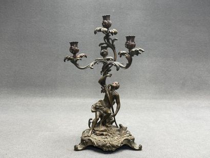 Candélabre en bronze de style Rocaille
Fin...