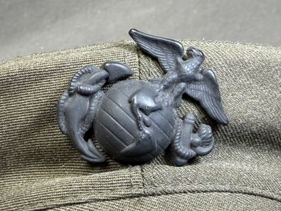 Deux casquettes Marine americaine début XX°
D....