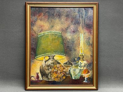 Nicole BESTAULT ( XX°) 
Nature morte. 
huile...