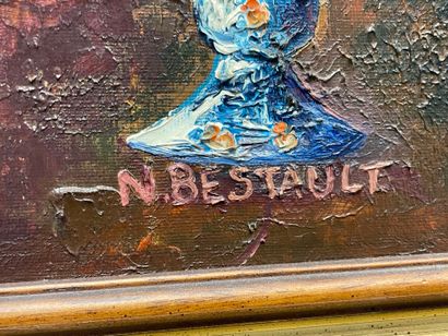 Nicole BESTAULT ( XX°) 
Nature morte. 
huile...