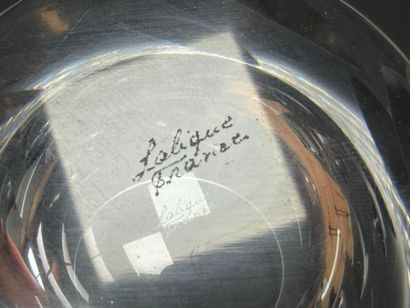 LALIQUE.
Cinq verres à Whisky en coffret....