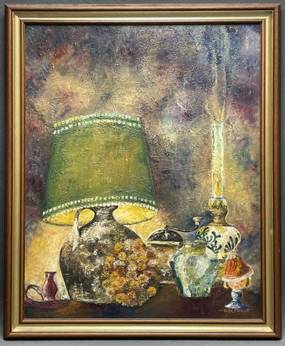 Nicole BESTAULT ( XX°) 
Nature morte. 
huile...