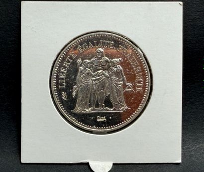 Rare pièce de 50 francs argent Hercule 1980...
