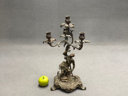 Candélabre en bronze de style Rocaille
Fin...