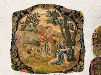 Deux garnitures de sièges en tapisserie XVIII°
Accidents...