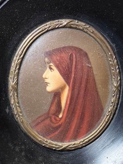 Portraits de femmes. 
Deux miniatures
D....