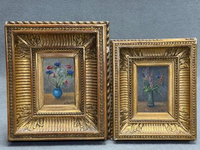 PERRONE XX°
Bouquets de fleurs.
Deux huiles...