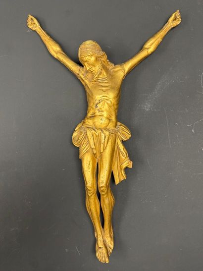 Christ en passion, en bois sculpté à patine...