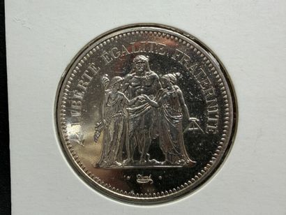Rare pièce de 50 francs argent Hercule 1980...