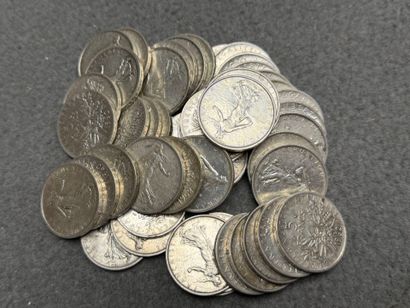 50 pièces de 5 francs argent semeuse
