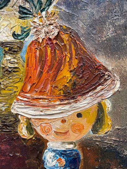 Nicole BESTAULT ( XX°) 
Nature morte. 
huile...