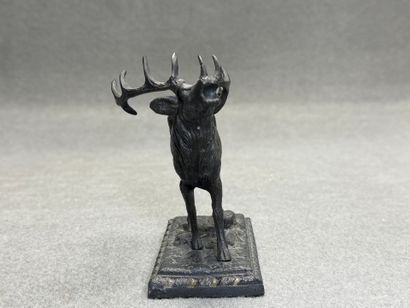 A.K. KORNILUK (XX) d'après. 
Cerf bramant.
Sujet...