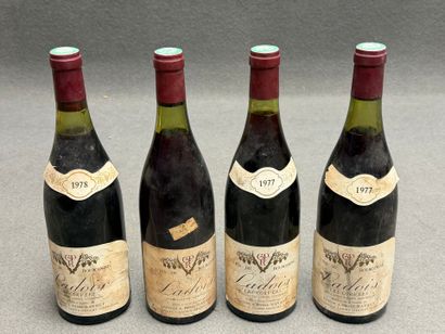 LADOIX - Domaine Ravaut. 4 bouteilles
-(sans...