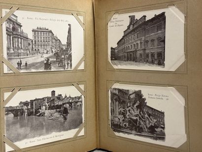 Album de cartes postales anciennes: Italie,...