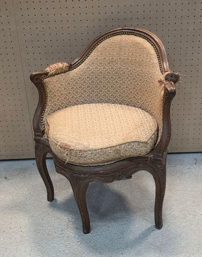 Fauteuil de bureau Louis XV
XVIII° 
H 80...