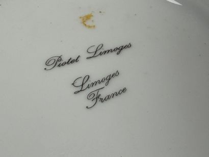 Tisanière en porcelaine de Limoges décor...