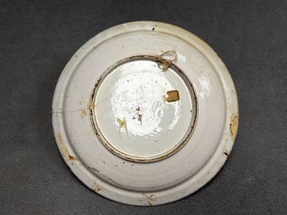 DELFT Grand plat en faïence XVIII°
D: 35...