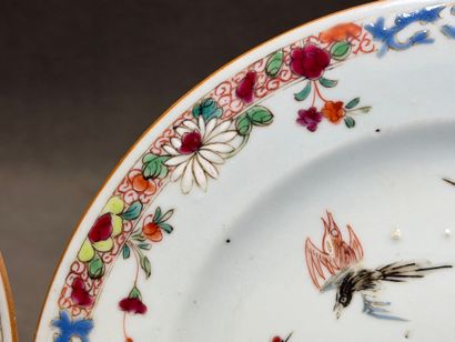 Compagnie des Indes, Chine XVIII°
Paire d'assiettes...