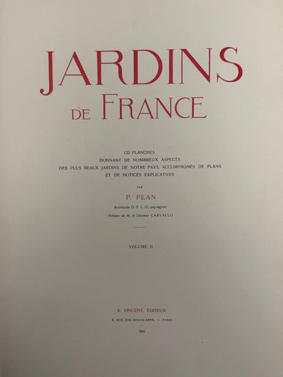 Deux livres in-folio
- Jardin de France par...