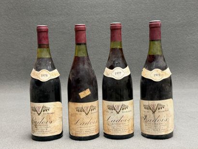 LADOIX - Domaine Ravaut. 4 bouteilles
-(sans...