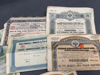 - 7 emprunts russes
- société Commerciale...