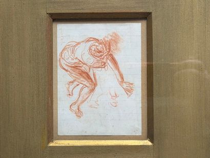 Ecole Française fin XIX°
Etude de personnage.
sanguine...
